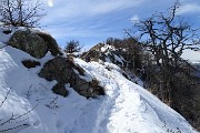 Invernale-primaverile in LEGNONCINO (1711 m) dai Roccoli dei Lorla il 9 marzo 2017  - FOTOGALLERY